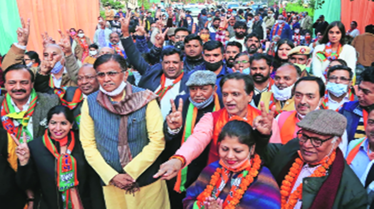 Panchkula: Congress bought 1,500 votes to win last MC elections, says BJP candidate Kulbhushan Goyal - The Indian Express