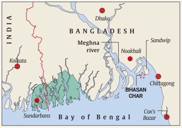 rohingya, rohingya bangladesh, rohingya Bhasan Char, rohingya sent to Bhasan Char, rohingya news, indian express 