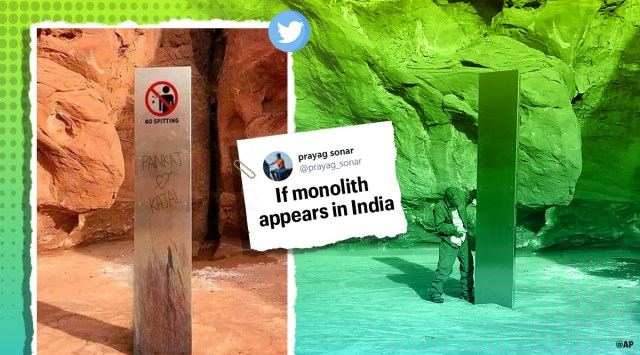 monolith, monoliths mystery, monolith in india, monolith memes, if monolith found in india, india monolith memes, viral news, funny news, indian express
