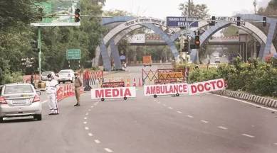 Noida border closed, Delhi protest, Farmers protest, Farm law, Delhi news, Indian express news