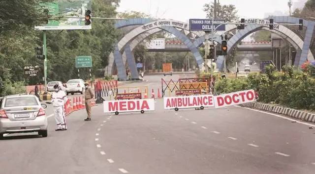 Noida border closed, Delhi protest, Farmers protest, Farm law, Delhi news, Indian express news