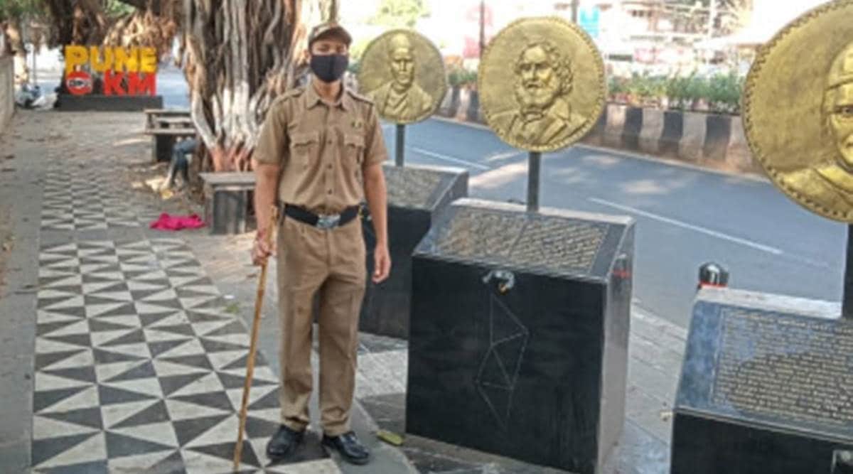 Walkthrough museum, Pune Zero Mile Stone, Pune Municipal Corporation, PMC, Vandalism, Bundgarden Police Station, Great Trigonometric Survey of India, Congress corporator, Arvind Shinde, Pune News, Indian Express News, Indian Express