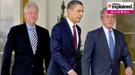 three former US Presidents to take Covid-19 vaccine publicly, george w bush, barack obama, bill clinton, us covid cases, coronavirus vaccine, indian express