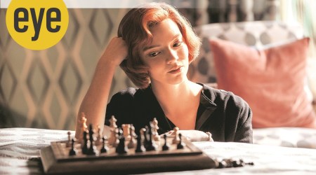 A still from Queen's Gambit.