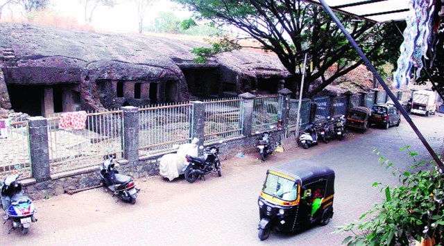 BMC, ancient rock-cut Mahakali Caves, ancient rock-cut Mahakali Caves land, mumbai builder claims ancient rock-cut Mahakali Caves land, mumbai news, indian express news