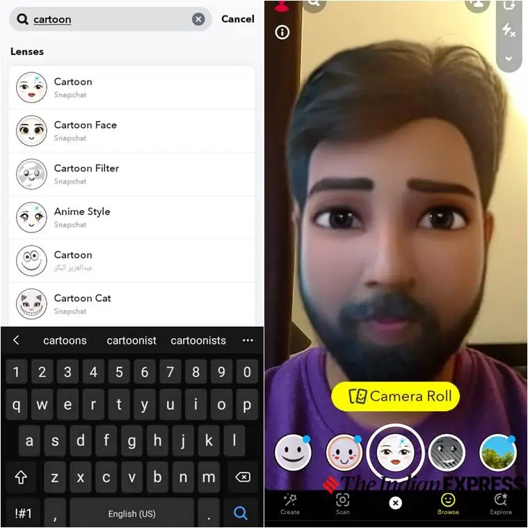 Snapchat Cartoon Filter: How to Send a Snap with Cartoon Face Lens on  Android and iOS - MySmartPrice