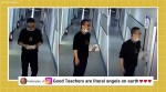teacher force smile, teacher smile before entering class, chinese teacher force smile for student, viral videos, teacher amid pandemic, Trending news, indian express news