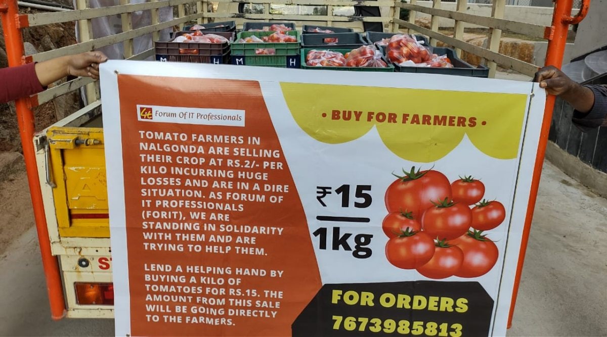 ‘Buy for farmers’ Hyderabad techies’ group helps tomato farmers get