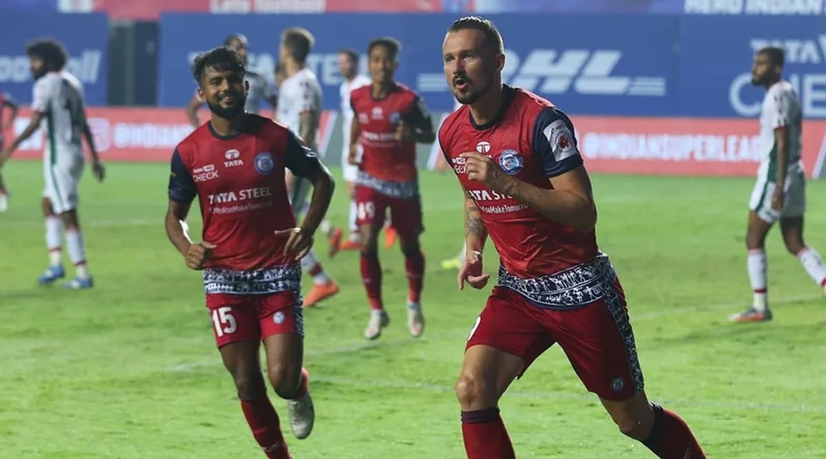 Nerijus Valskis&#39; brace helps Jamshedpur sink lacklustre ATK Mohun Bagan | Sports News,The Indian Express