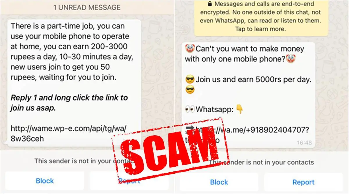 how can i report a scammer on whatsapp