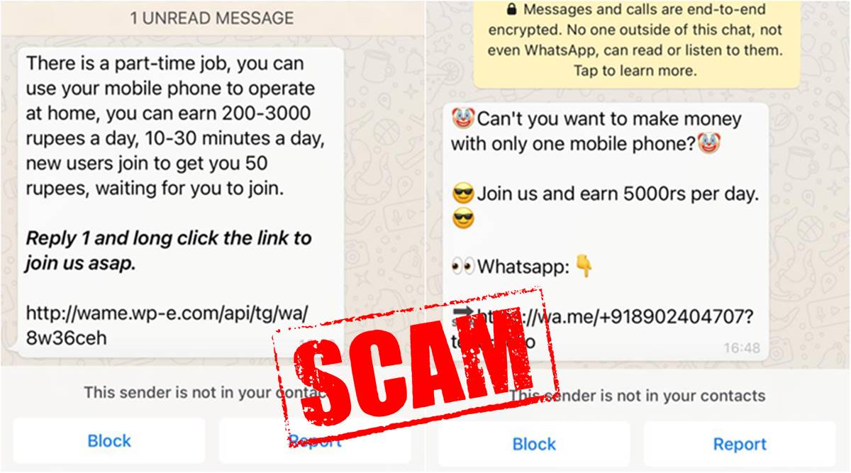 Whatsapp Job Scams Flooded With Whatsapp Messages Promising Part Time Jobs Avoid These Scam Messages