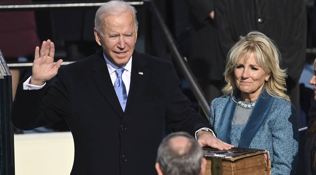 Highlights Joe Biden Kamala Harris Sworn In Amid Tight Security World News The Indian Express