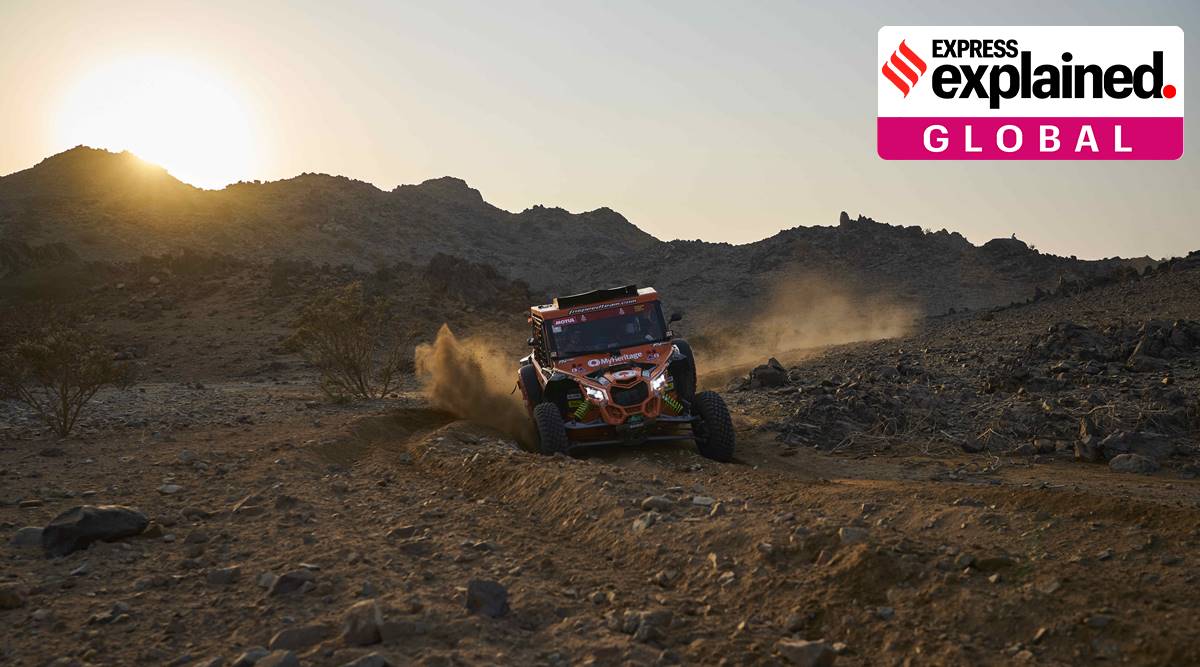 dakar rally, dakar rally saudi arabia, dakar rally boycott, Loujain al-Hathloul, Loujain al-Hathloul arrest, saudi arabia women's rights, indian express explained