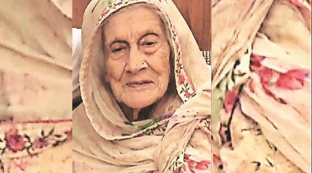 Begum Munawwar-ul-Nisa. (Express Photo)