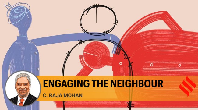 India’s relations with its smaller neighbours are also burdened by the legacy of India’s past hegemony and the emerging challenges to it. (Illustration by C R Sasikumar)