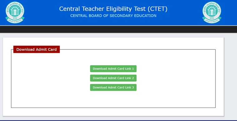 CTET Admit Card news