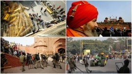 farmers protest top photos, farmers protest top photos photos, delhi red fort photos, delhi red fort violence pics, delhi top photos farmers, farmers rally photos, farmers protest violence red fort, delhi news, delhi photos, top photos of the day, farmers rally photos