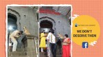 Dog, dog blessing devotees, Dog, blessing people outside temple, Dog blessing viral video, Maharashtra, Dog blessing Siddhivinayak Temple, Siddhivinayak Temple, Viral video, Indian Express news.
