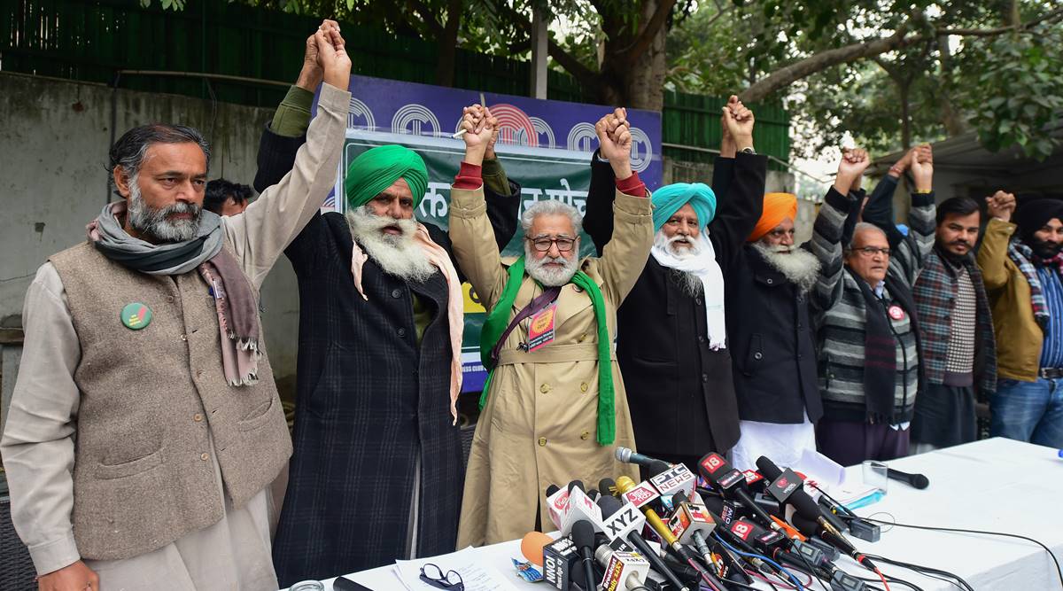 Farmers Protesting, Farmers March 26, Farmers Protesting Jan 26, Farm Unions Call Tractor Parade, Republic Day, India News, Indian Express