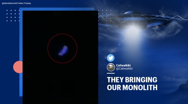 UFO, UFO spotting, UFO in Hawaii, UFO spotting in Hawaii, Blue flying object, UFO memes, UFO jokes, Blue flying object in Hawaii, bizarre UFO sightings, UFO caught on camera, Bright blue mass, Hawaii, FAA, Unidentified Flying Object, Trending news, Indian Express news.