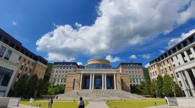 The Busan University of Foreign Studies campus in Busan, South Korea. (Photo credit: Anonymous faculty member at BUFS)