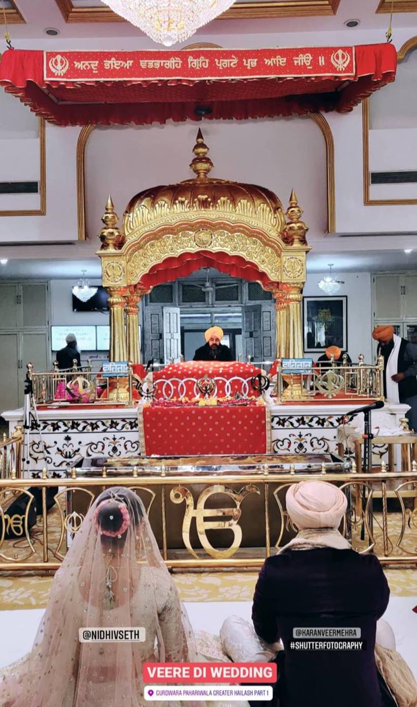 karan veer mehra and nidhi seth gurudwara wedding