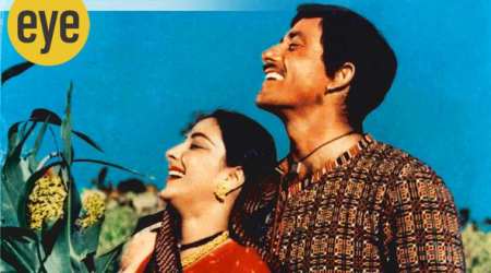 We never know what the man, wearing a worn coat, dhoti and a petrified expression, has left behind. 