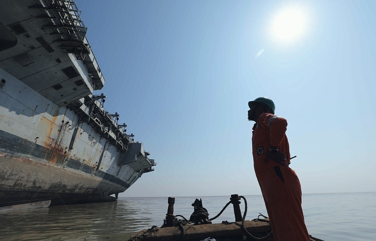 INS Viraat at Alang