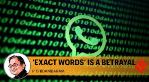 ‘Exact words’ is a betrayal