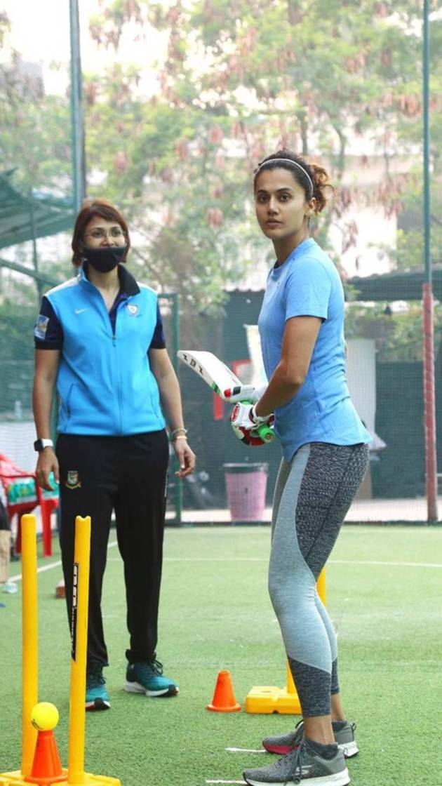 taapsee pannu shoots for shabaash mithu
