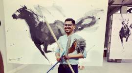 Key weapons in Covid fight, brooms, floor mops now find voice on canvas