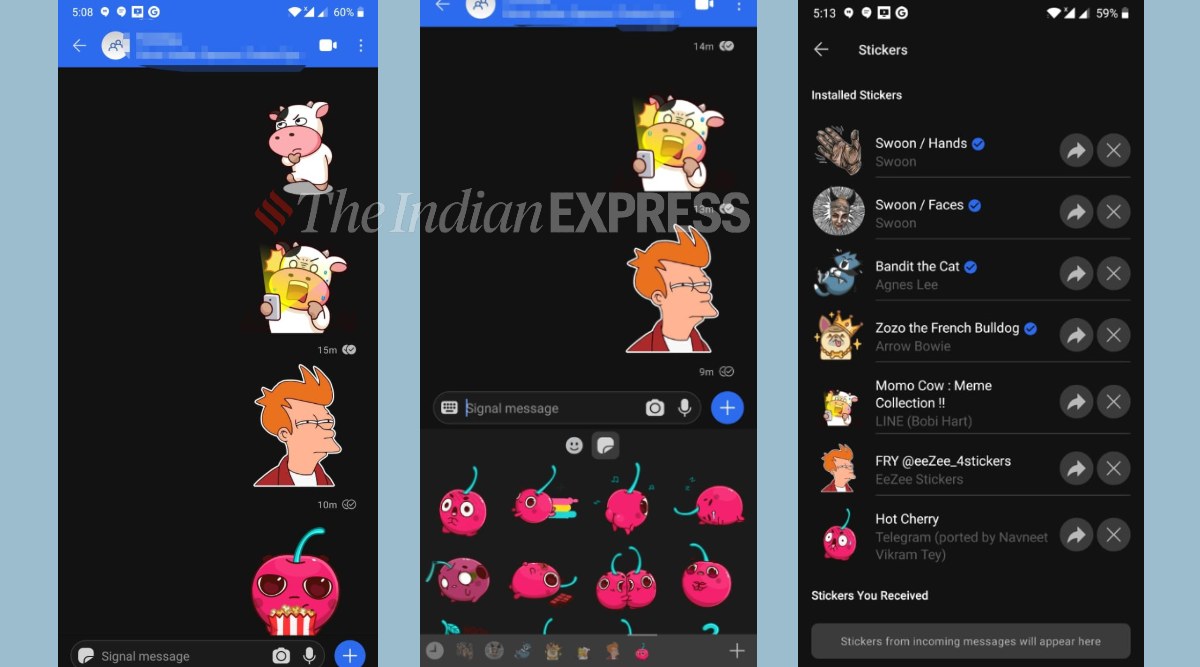 Signal Stickers: How to add new animated or regular Stickers and send to  friends