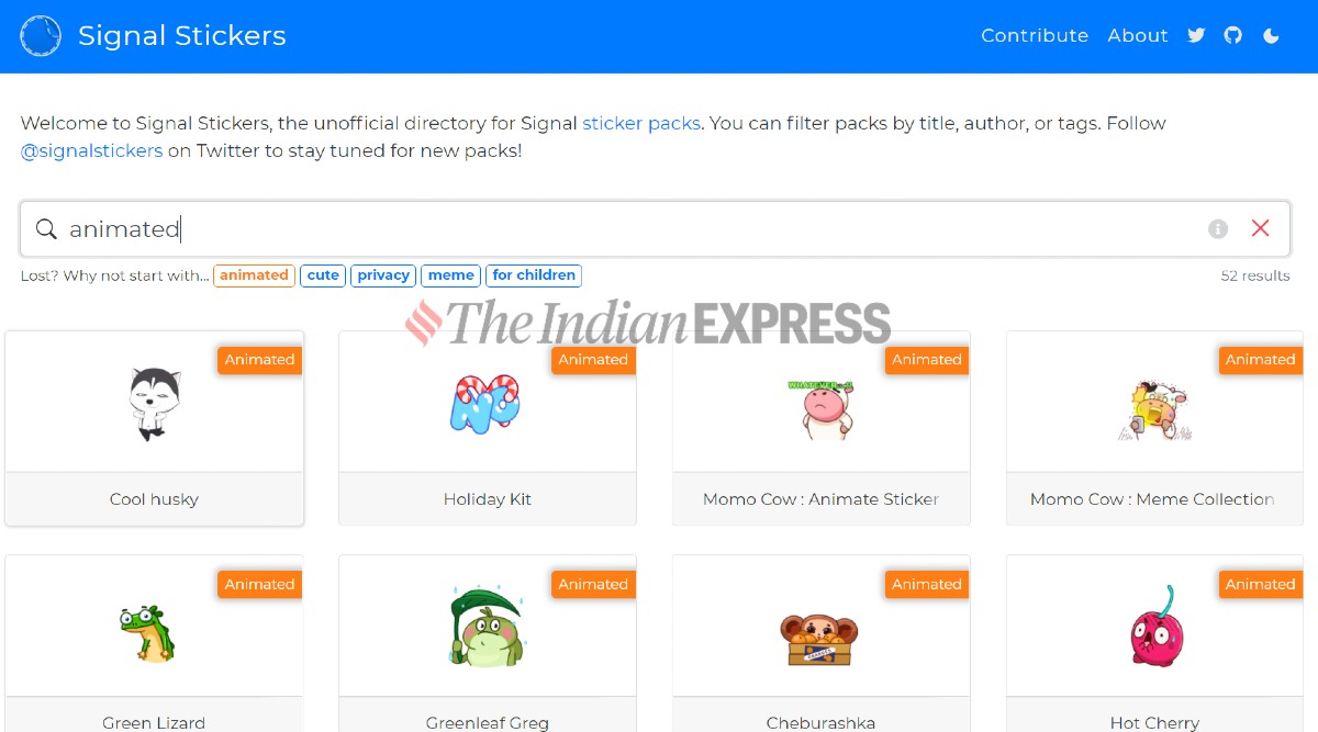 Signal Stickers How to add new animated or regular Stickers and send