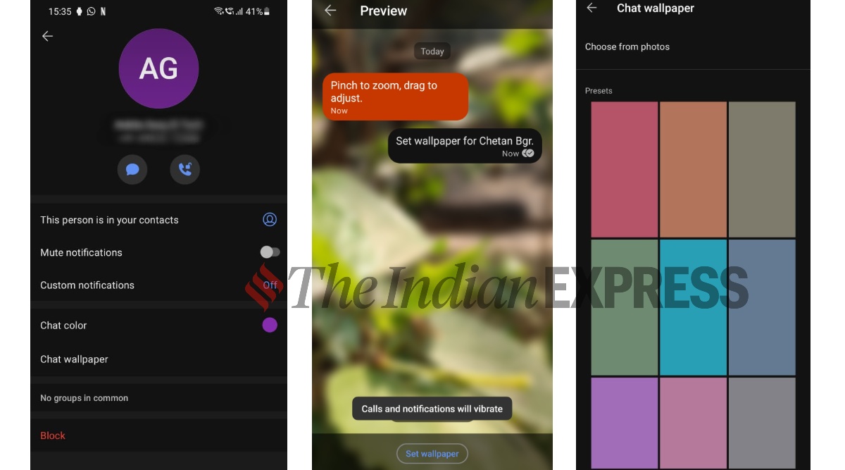 Signal Gets Custom Chat Wallpapers Feature Here S How To Use It Technology News The Indian Express