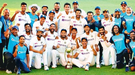 Indian cricket team, Australia tour, Test win in Australia, India cricket win, Ind vs Aus, Indian team, Sports news, Indian express news