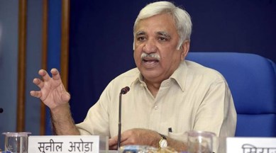 national voters day, mock voting, remote voting, trials for remote voting, election commission, Sunil Arora news, indian express news