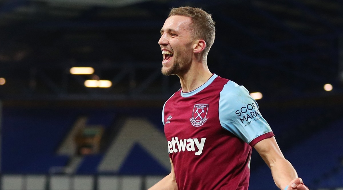 Tomas Soucek Scores 1st Epl Goal Of 21 As West Ham Beats Everton Sports News The Indian Express