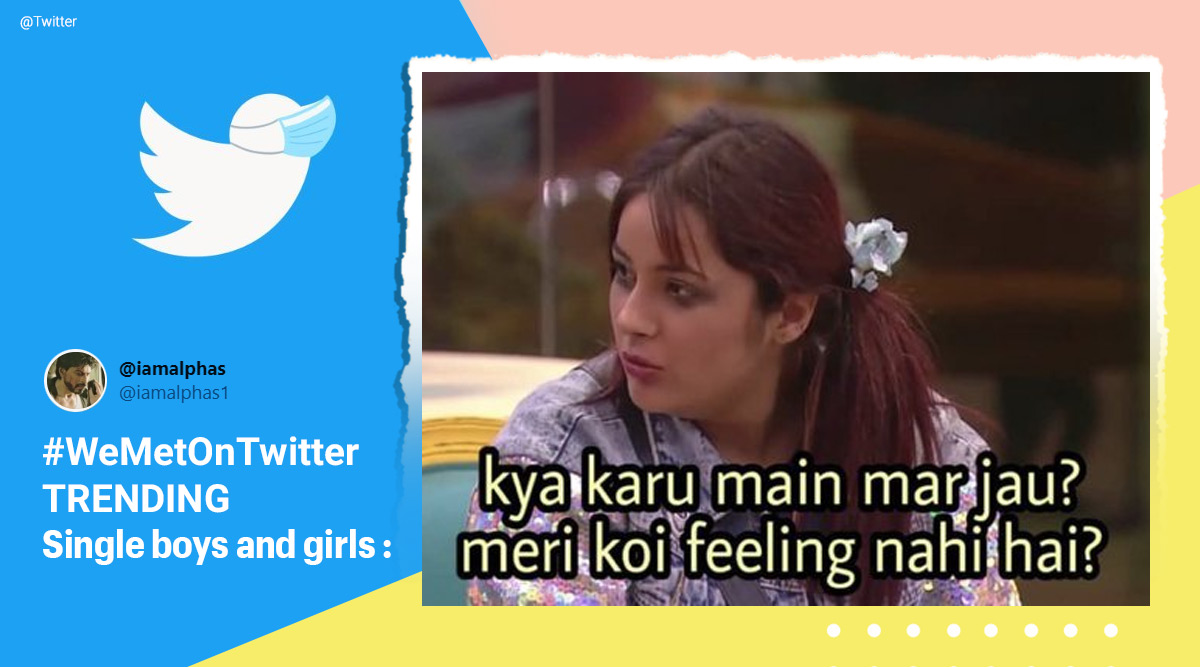 Twitter, Twitter trending hashtag, WeMetOnTwitter, We Met On Twitter, WeMetOnTwitter challenge, WeMetOnTwitter memes, WeMetOnTwitter singles memes, WeMetOnTwitter trending, Trending news, Indian Express news