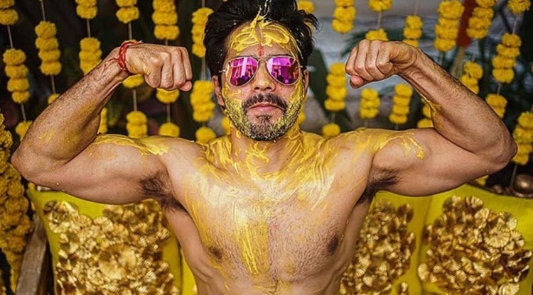 Varun Dhawan shared photos from his Haldi ceremony. (Photo: Varun Dhawan/Instagram)