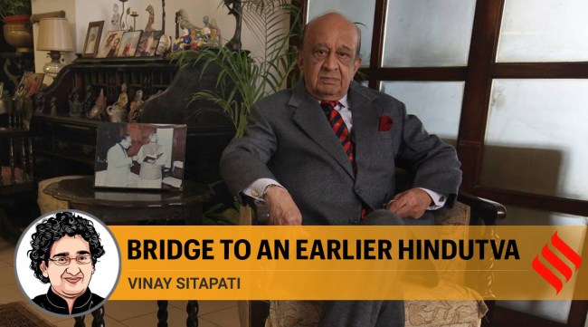 Advocate NM Ghatate at his residence (Express photo by Renuka Puri)