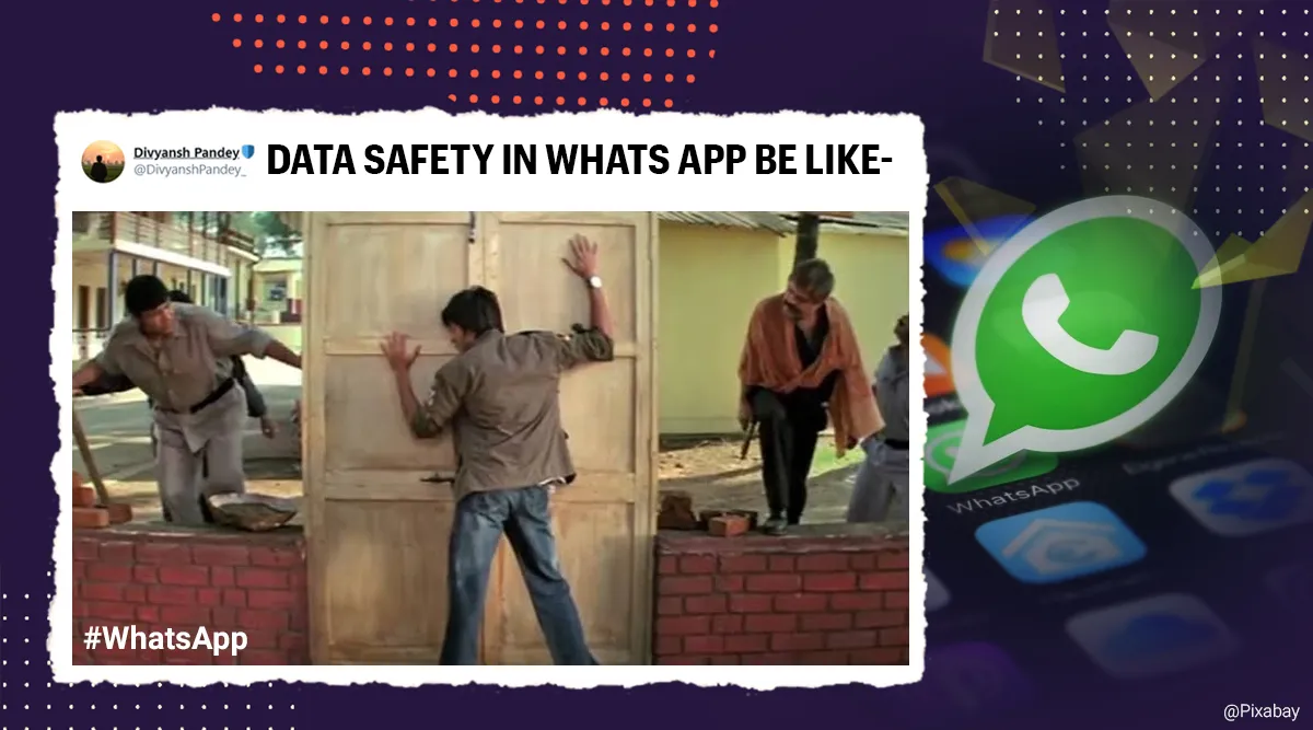Netizens react with memes and jokes to WhatsApp's latest terms of service |  Trending News,The Indian Express