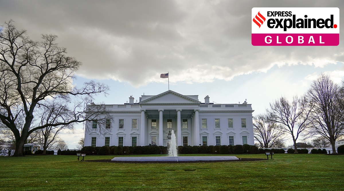 Clouds form over the White House in Washington, Monday, Jan. 18, 2021. (AP Photo)


