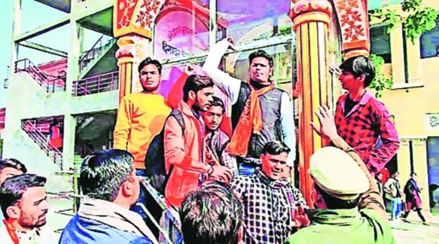 ABVP, Jain idol, Digamber Jain College, Baraut, IPC section 147, UP News, Indian Express, Indian Express News