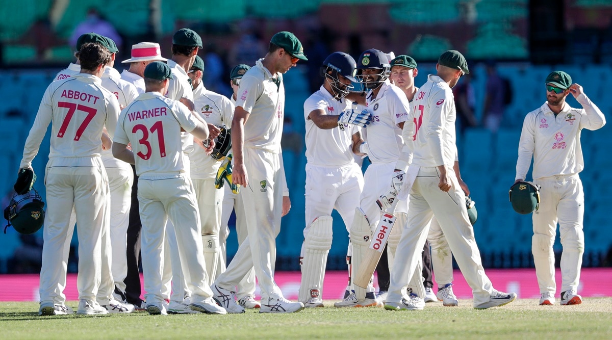 india australia 1st test match score