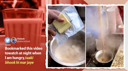 Video of man making butter tea in Agra goes viral, prompts reactions online