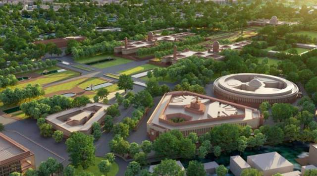 India new Parliament, Prime Minister Narendra Modi news, Independence Day 2022, Supreme Court of India, new Parliament building, Central Vista redevelopment project, Tata Projects Ltd, new Lok Sabha hall ,new Rajya Sabha hall, india news, indian express news