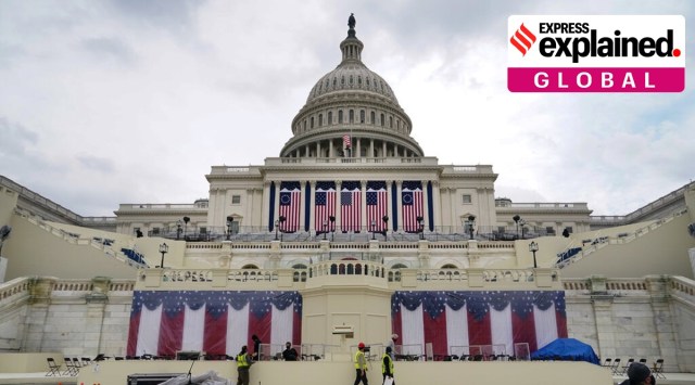 Preparations for the inauguration of President-elect Joe Biden at the Capitol in Washington. (Chang W. Lee/The New York Times)
