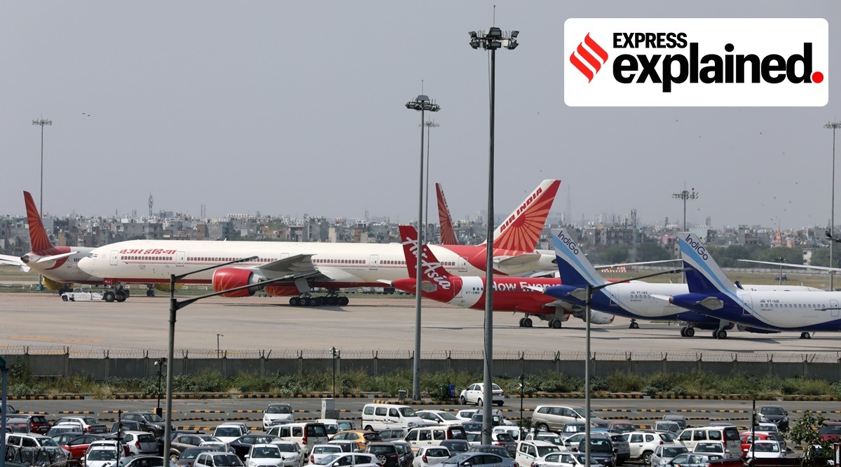 An Air India aircraft stands on the tarmac at the Indira Gandhi International Airport in New Delhi. (Bloomberg Photo: T. Narayan)