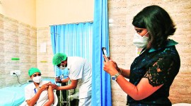 Covid-19 vaccination drive, gujarat coronavirus vaccine, DGP Ashish Bhatia, coronavirus cases in gujarat, gujarat latest news, gujarat total number of vaccinated, gujarat total coronavirus active cases, indian express