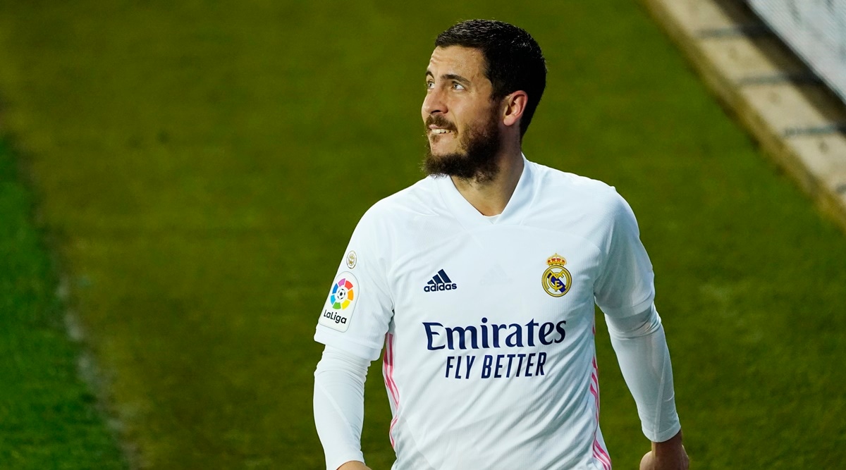 Eden Hazard scores first goal for Real Madrid, which nearly blows a  three-goal lead (video)